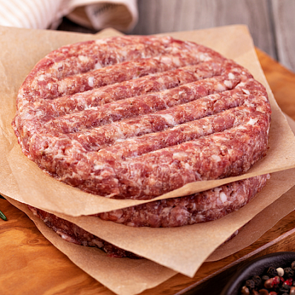 Котлета из мраморной говядины Для гамбургера. 3 шт. Заморозка