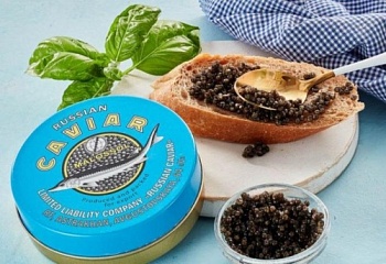 ИКРА Черная Осетровая железная  банка 250 гр